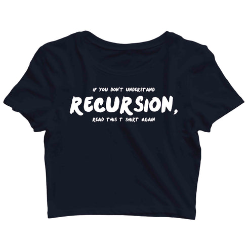 Coding Nerd Engineering CLOUD IS JUST ANOTHER COMPUTER Custom Printed Graphic Design Crop Top T-Shirt for Women